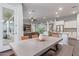 Open concept dining area next to a kitchen with seamless access to living room at 3439 E Shannon St, Gilbert, AZ 85295