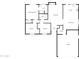 Detailed floor plan showcasing the layout, including bedrooms, bathrooms, kitchen, living spaces, and garage at 4111 W Desert Cove Ave, Phoenix, AZ 85029