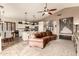 Open-concept living room with a seamless flow to the kitchen and dining area at 4630 E Mountain Vista Dr, Phoenix, AZ 85048
