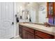 Bathroom includes a tiled counter, updated mirrors, and tile floors at 8607 E Preserve Way, Scottsdale, AZ 85266