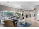 Bright living room with an open floor plan, lots of light and backyard views at 8607 E Preserve Way, Scottsdale, AZ 85266