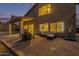 Charming backyard featuring a covered patio and outdoor furniture, perfect for relaxing at 10468 E Raintree Dr, Scottsdale, AZ 85255