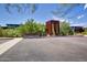 Photograph showcases the entrance to the Fountain Park and Aquatic Center on a sunny day at 10468 E Raintree Dr, Scottsdale, AZ 85255