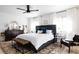 Spacious main bedroom with ceiling fan, rug, and natural light at 13219 N 46Th Pl, Phoenix, AZ 85032