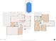 Detailed layout showcases open living spaces, kitchen, bedrooms, garage, and large private pool, great for Gathering living at 1648 S Faith --, Mesa, AZ 85209