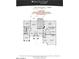 Floor plan of the Hampton model, featuring 2,808 sq ft of living space in this well designed home at 16927 W Desert Blossom Way, Surprise, AZ 85387
