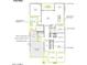 First floor plan shows a spacious home design, with a primary suite, kitchen, game room, and 3-bay tandem garage at 2516 E Tepenade Dr, San Tan Valley, AZ 85140