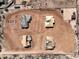 Aerial view of multiple homes under construction, with the text Lot 3, 1 Acre on the lot at 33401 N 142Nd Way, Scottsdale, AZ 85262