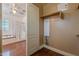 Spacious closet with wood floors, shelving, and closet rod for organization at 3432 E Jasper Dr, Gilbert, AZ 85296