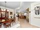 Inviting dining room that flows into the open-concept living area at 10356 E Meandering Trail Ln, Gold Canyon, AZ 85118