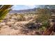 Scenic view of mountains from the backyard of this desert property at 10356 E Meandering Trail Ln, Gold Canyon, AZ 85118