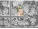 Aerial view highlighting property lines, swimming pool, neighborhood, and surrounding properties at 2068 S Sailors Ct, Gilbert, AZ 85295