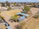 Extensive horse property with paddocks, shelters, and riding area, with surrounding homes and street at 2151 S Calle Del Marcos --, Casa Grande, AZ 85194