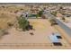 Wide aerial view featuring horse property with horses and a desert landscape at 2151 S Calle Del Marcos --, Casa Grande, AZ 85194
