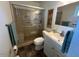 Updated bathroom with a glass-enclosed shower, a vanity with countertop space, and modern fixtures at 2151 S Calle Del Marcos --, Casa Grande, AZ 85194