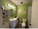 Bathroom with a modern vanity, round mirror, and a shower-tub combo at 2151 S Calle Del Marcos --, Casa Grande, AZ 85194