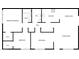 Detailed floor plan showcasing the layout of the primary bedroom, kitchen, living room, and additional bedrooms at 2155 W Farmdale Ave # 24, Mesa, AZ 85202