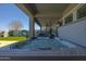 Enjoy the outdoor living space featuring a hot tub and beautiful backyard at 22752 E Arroyo Verde Dr, Queen Creek, AZ 85142