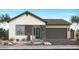 New single-story home featuring stone accents, a two-car garage, and inviting curb appeal at 2299 E Foremaster Rd, San Tan Valley, AZ 85140