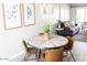Inviting dining area featuring a round table, stylish chairs, and a modern chandelier at 4600 N 68Th St # 368, Scottsdale, AZ 85251