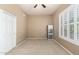 Bedroom with plantation shutters at 6820 W Angela Dr, Glendale, AZ 85308