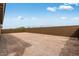 Spacious dirt backyard with block fence, awaiting landscaping at 8324 W Palo Verde Dr, Glendale, AZ 85305