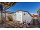 Backyard shed, walkway and clear blue sky. Ideal for storage or hobbies at 10951 N 91St Ave # 250, Peoria, AZ 85345