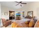 Primary bedroom boasts sliding glass doors and outside pool views at 11053 E Hedgehog Pl, Scottsdale, AZ 85262
