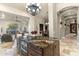 Open concept kitchen with granite counters, stainless appliances, and tile flooring at 11053 E Hedgehog Pl, Scottsdale, AZ 85262