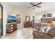 Spacious main bedroom with ample natural light, neutral color scheme and custom furniture at 11053 E Hedgehog Pl, Scottsdale, AZ 85262