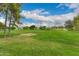 Grassy park with soccer goals under a cloudy, bright sky at 1210 E Azure Sea Ln, Gilbert, AZ 85234