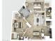 Birds eye view of a floorplan with 2 bedrooms, 2 baths, kitchen, dining room, living room and patio at 1701 E Colter St # 311, Phoenix, AZ 85016