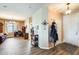 Welcoming entryway with wood-style tile flooring and neutral walls at 18360 N 169Th Ave, Surprise, AZ 85374