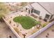 Aerial view of the backyard featuring desert landscaping, patio and privacy fence at 2212 W Calle De Las Estrella St, Phoenix, AZ 85085
