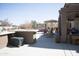 This backyard features an outdoor kitchen and a gazebo at 3721 N Brindley Ave, Litchfield Park, AZ 85340