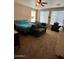 Bedroom with a full size bed, large windows, carpet, and natural lighting at 4134 E Bellerive Dr, Chandler, AZ 85249