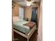 Cozy bedroom with ample natural light, light blue walls, and a dark curtain at 4134 E Bellerive Dr, Chandler, AZ 85249