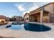 A beautiful inground pebble tec pool is the highlight of this relaxing home backyard at 1701 E Yukon Dr, Phoenix, AZ 85024