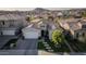 Beautiful front elevation of a home with well-maintained landscaping, a two-car garage, and mountain views at 26844 N 73Rd Dr, Peoria, AZ 85383