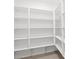 Spacious walk-in pantry with built-in shelving for organized storage at 345 S Alegria Ln, Casa Grande, AZ 85194