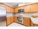 Well-equipped kitchen with stainless steel appliances, updated cabinetry, and granite countertops at 36600 N Cave Creek Rd # 17D, Cave Creek, AZ 85331