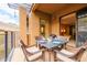 Outdoor patio with furniture and mountain views at 36600 N Cave Creek Rd # 17D, Cave Creek, AZ 85331