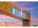 Melrose sign against a colorful sky at dusk, creating a vibrant and welcoming entrance at 4130 N 4Th Ave, Phoenix, AZ 85013