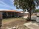 Large backyard area with an enclosed patio and a pool at 5430 N 74Th Ave, Glendale, AZ 85303