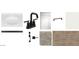 Bathroom design with white sink and black hardware at 5639 W Summerside Rd, Laveen, AZ 85339