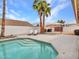 Sparkling pool with easy-access steps, perfect for relaxation and entertainment at 6704 W Topeka Dr, Glendale, AZ 85308