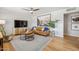 Comfortable living room featuring hardwood floors, neutral tones, and stylish accents at 6926 E Culver St, Scottsdale, AZ 85257