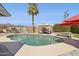Beautiful pool area with lounge chairs, shaded seating, and lush landscaping for ultimate relaxation at 6926 E Culver St, Scottsdale, AZ 85257