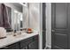 Stylish bathroom featuring a marble vanity, a modern faucet, and a decorative towel, blending form and function at 854 S Del Rio Ct, Apache Junction, AZ 85120