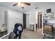 Versatile room featuring neutral carpet, ample storage, and a Murphy bed, maximizing space and functionality at 854 S Del Rio Ct, Apache Junction, AZ 85120